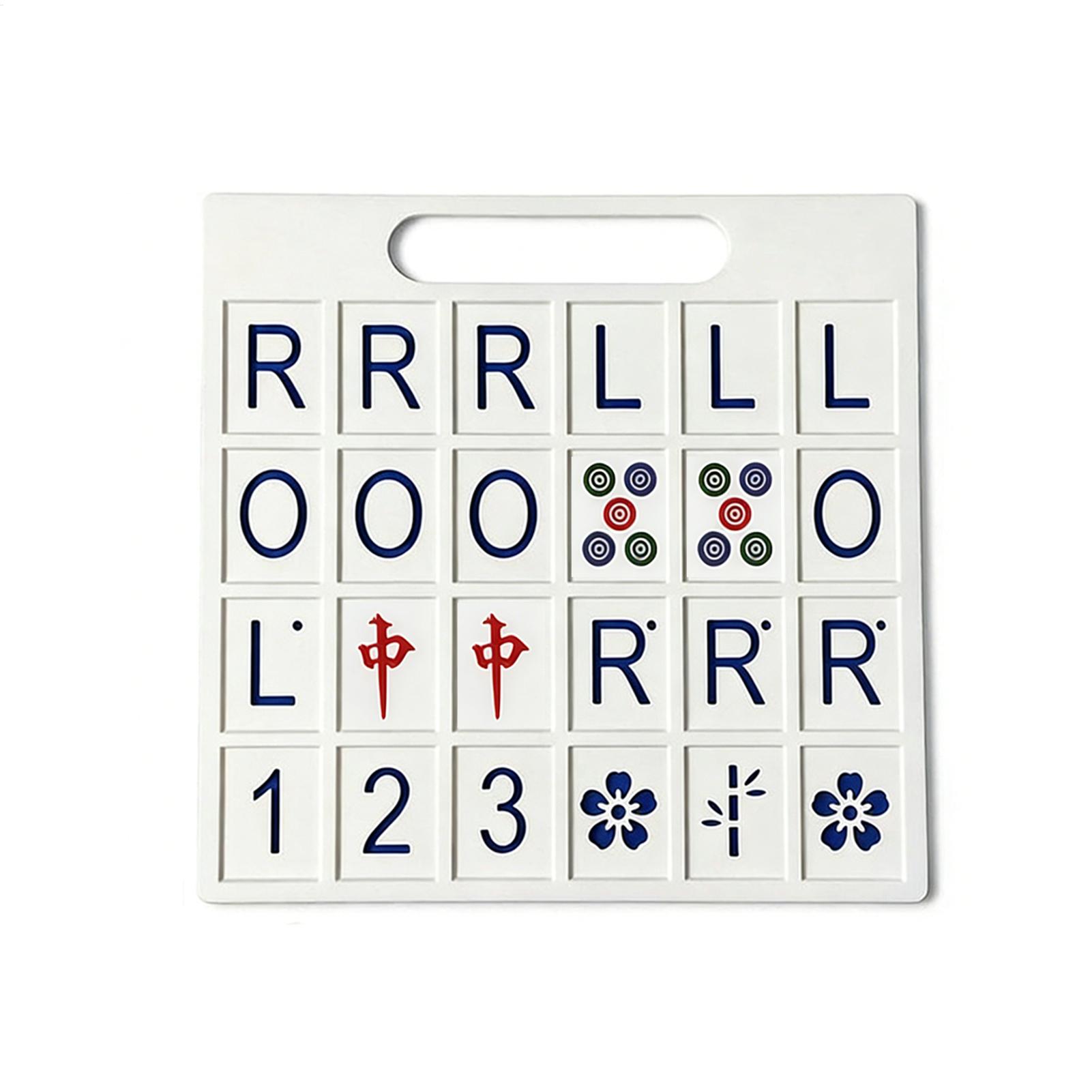 Strategy Board Game - Solo Mahjong Board 24 Slots Portable