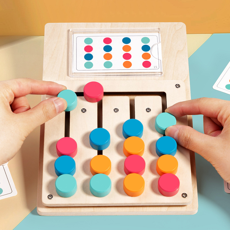 Board Game For Kids - Kids Montessori Color Shape Matching Cognition