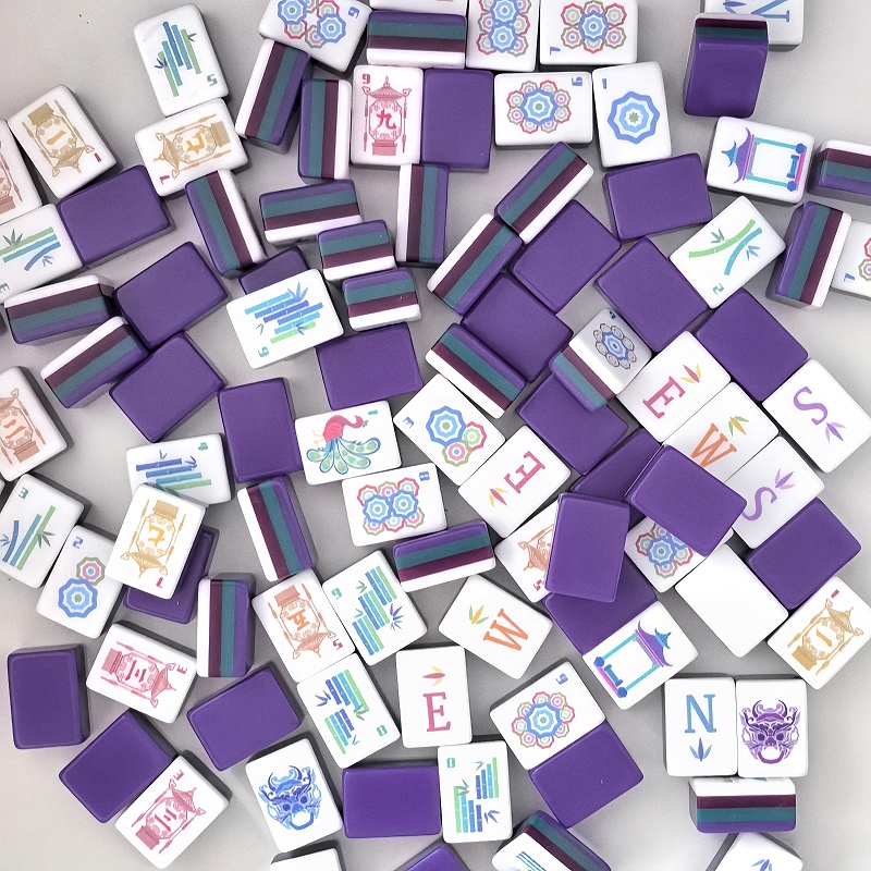 New Arrival Deep Purple 4-Laye - Board Game Mahjong review and price