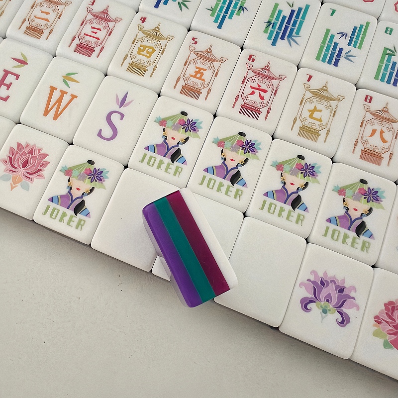 New Arrival Deep Purple 4-Laye - Board Game Mahjong review and price