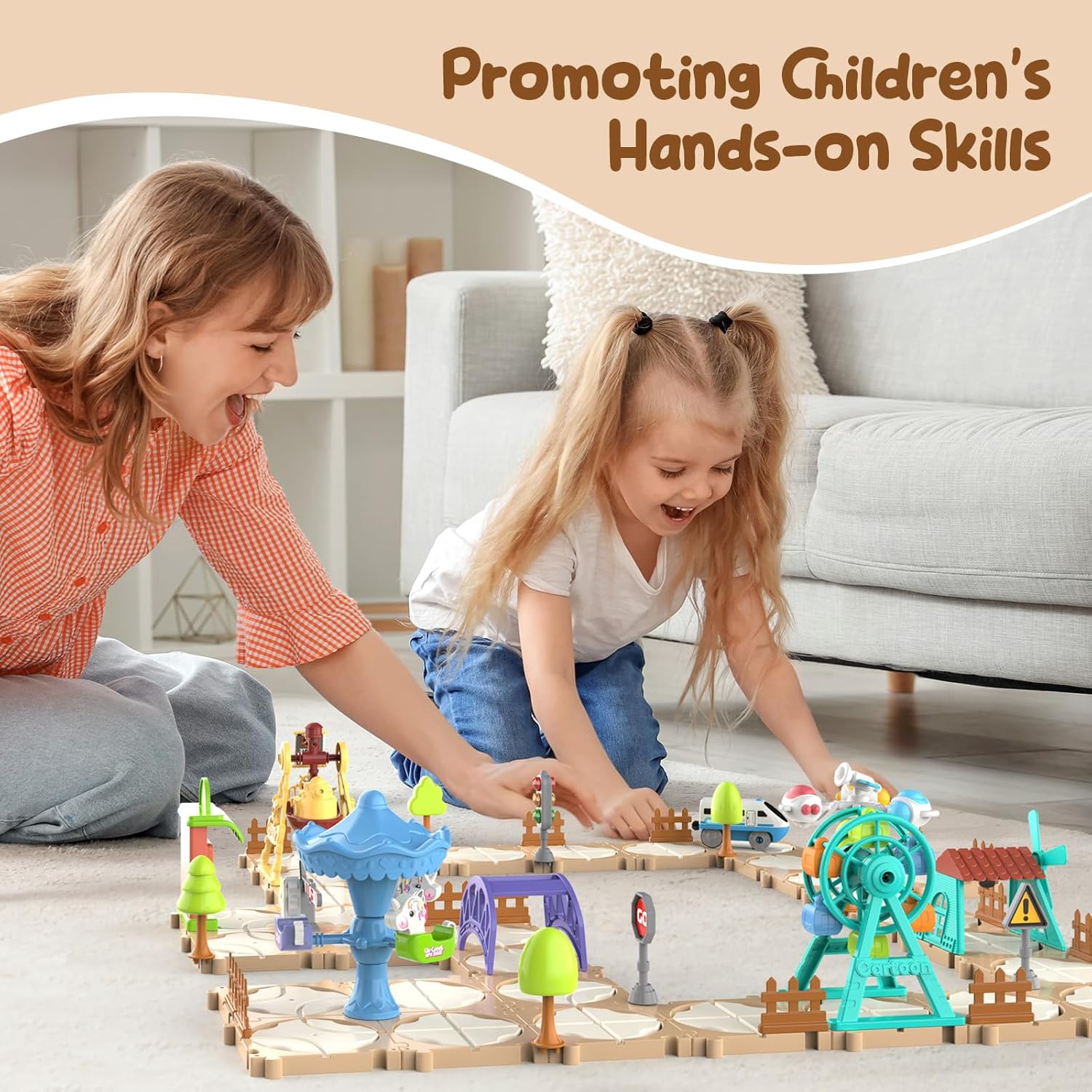 DIY Puzzle Track Car Set Assem - Board Game For Kids review and price