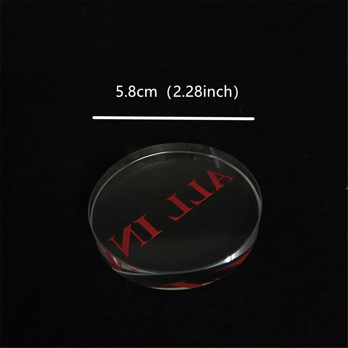1 Pc Clear Red font Glass ALL  - Board Game Font review and price