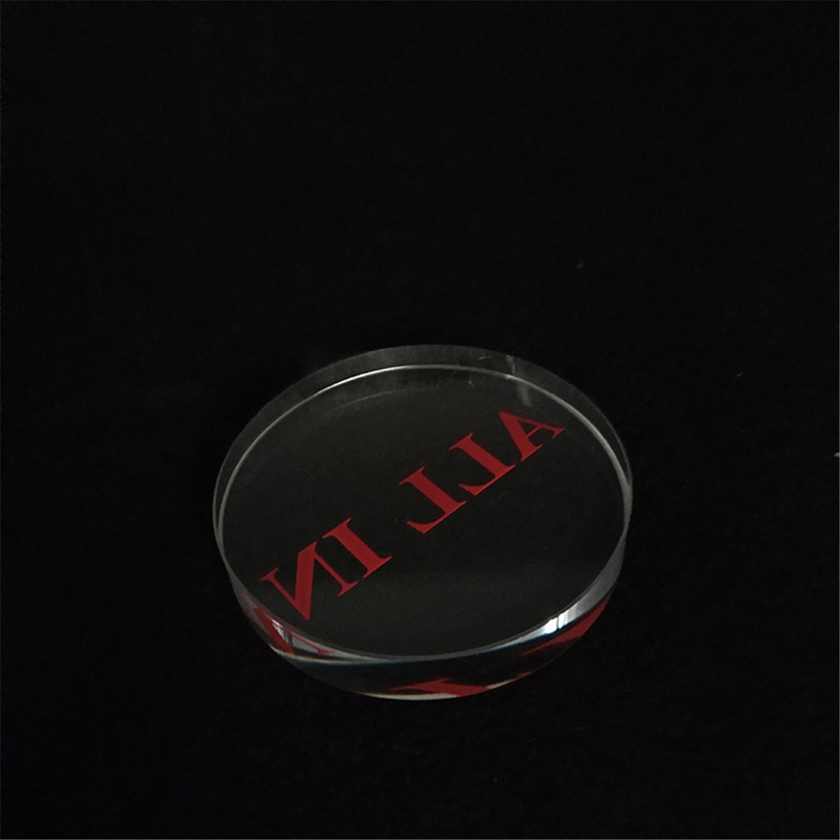 1 Pc Clear Red font Glass ALL  - Board Game Font review and price