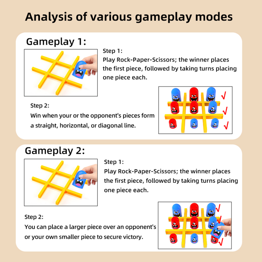 KNYYSECQ Tic Tac Toe Game Crea - Strategy Board Game review and price