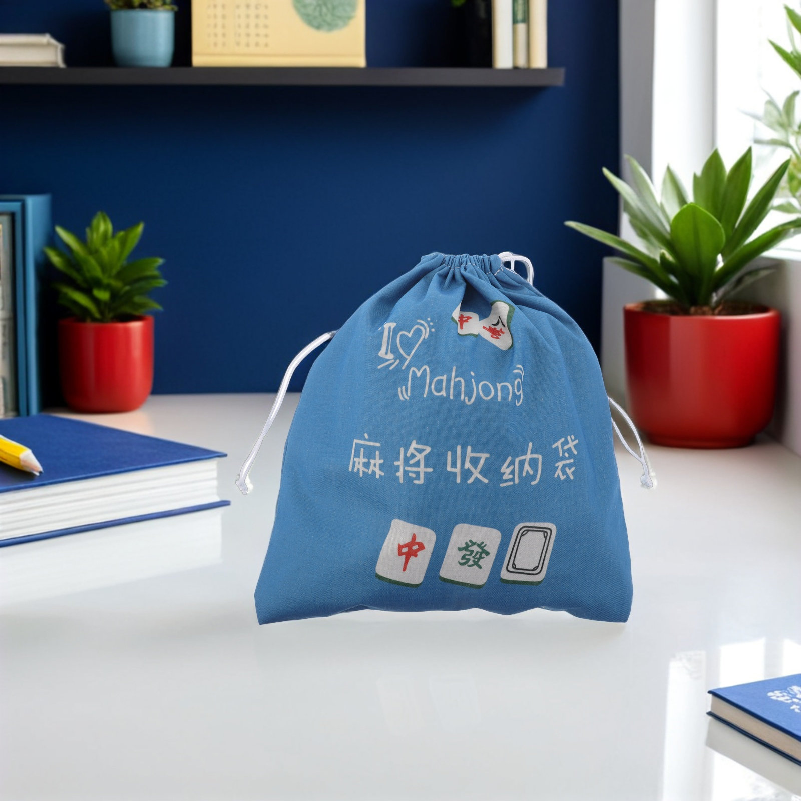 Mahjong Storage Pouch Portable - Tile Bag Drawstring review and price