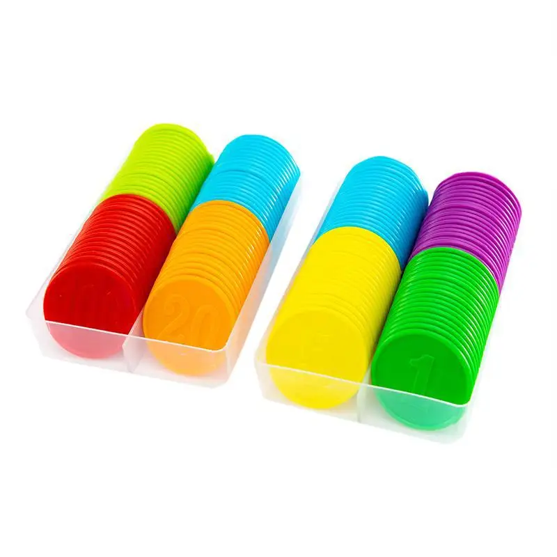 80pcs Plastic Chip Coin Set Le - Board Game Sequence review and price