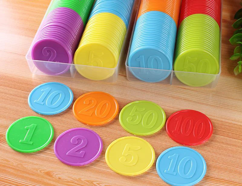 80pcs Plastic Chip Coin Set Le - Board Game Sequence review and price