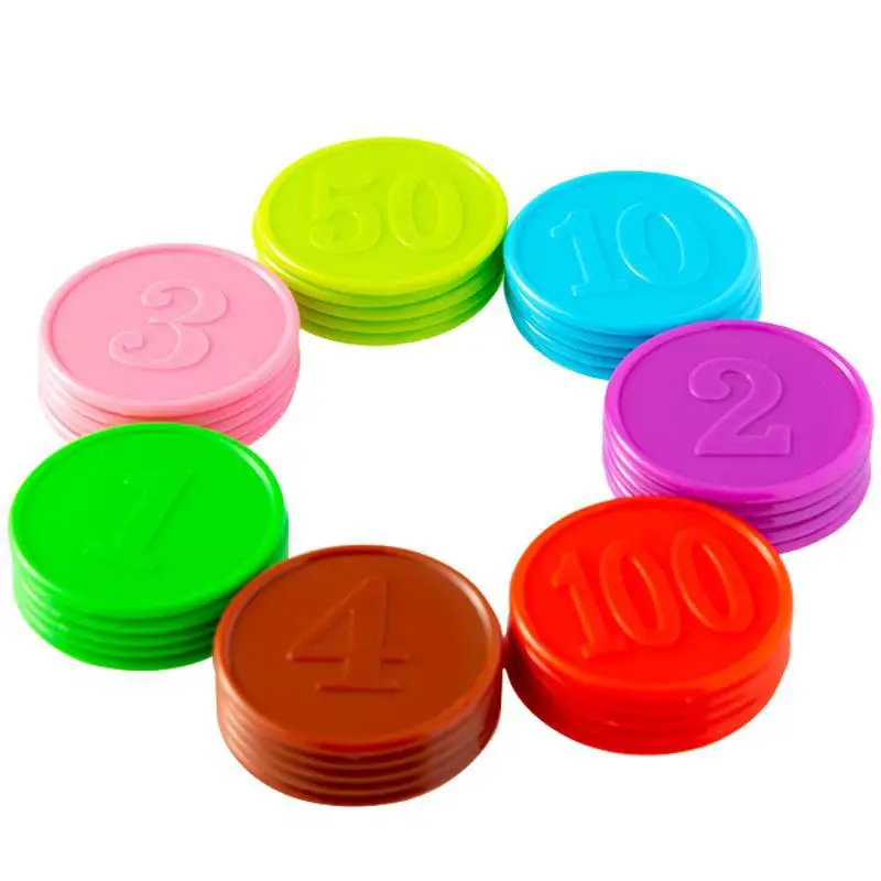 80pcs Plastic Chip Coin Set Le - Board Game Sequence review and price