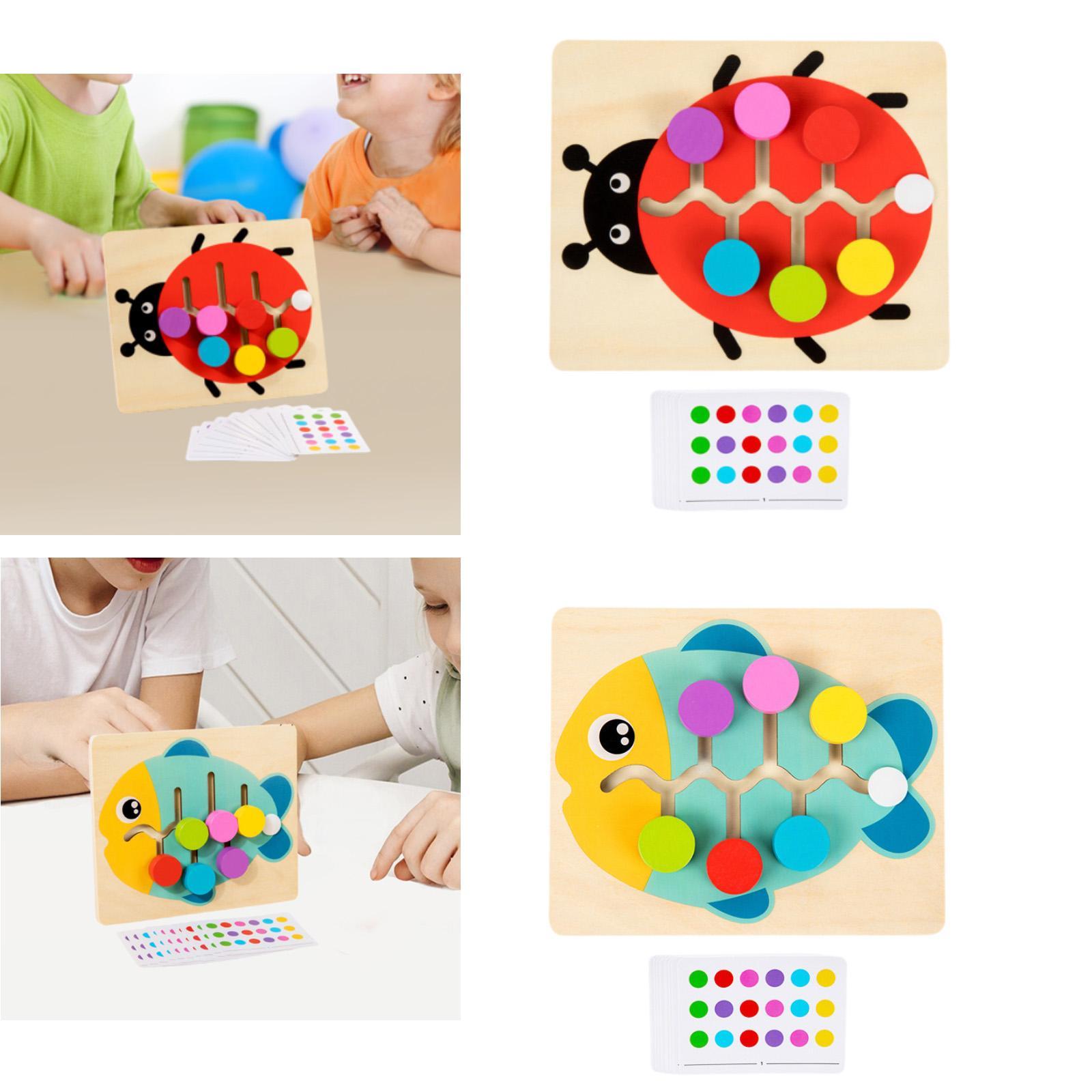 Wood Color Matching Slide Puzz - Strategy Board Game review and price