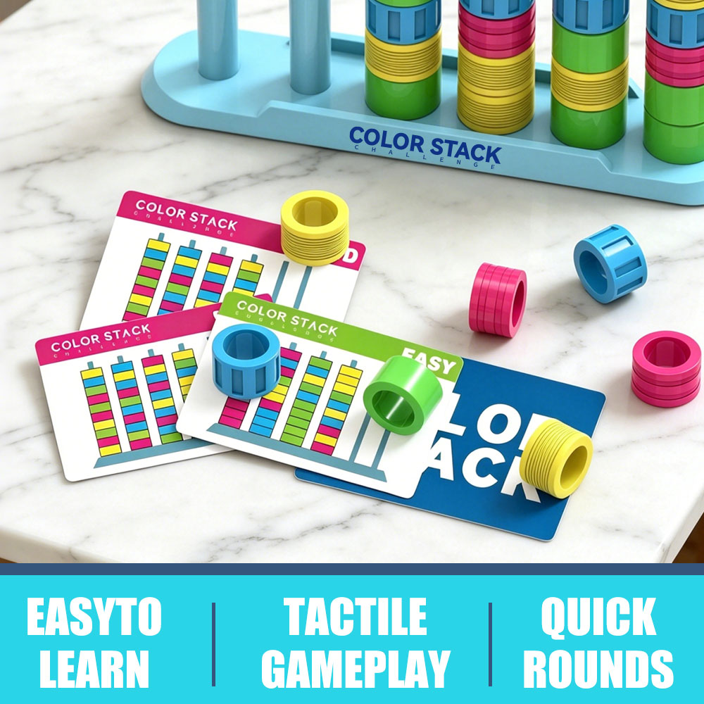 Color Stack Challenge A Fast-P - Board Game Strategi review and price