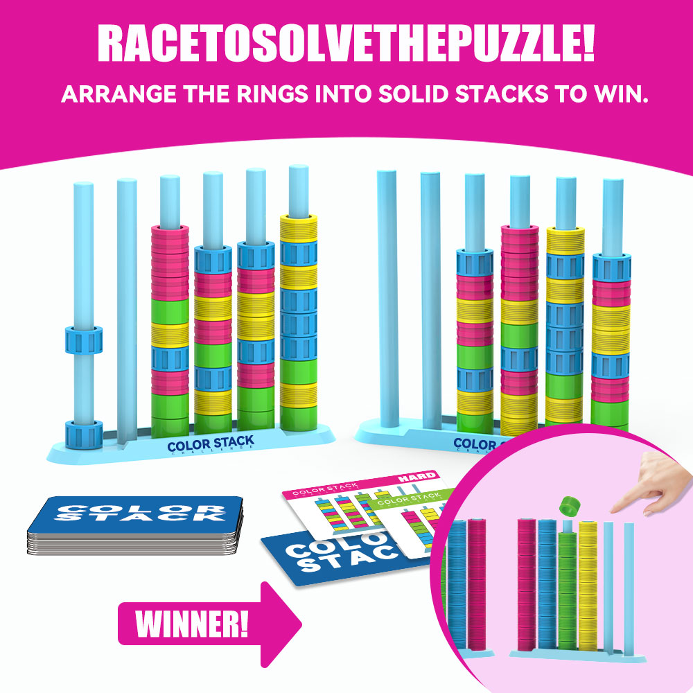 Color Stack Challenge A Fast-P - Board Game Strategi review and price