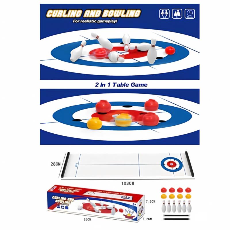 New Mini Curling&Bowling Table - Board Game Live review and price